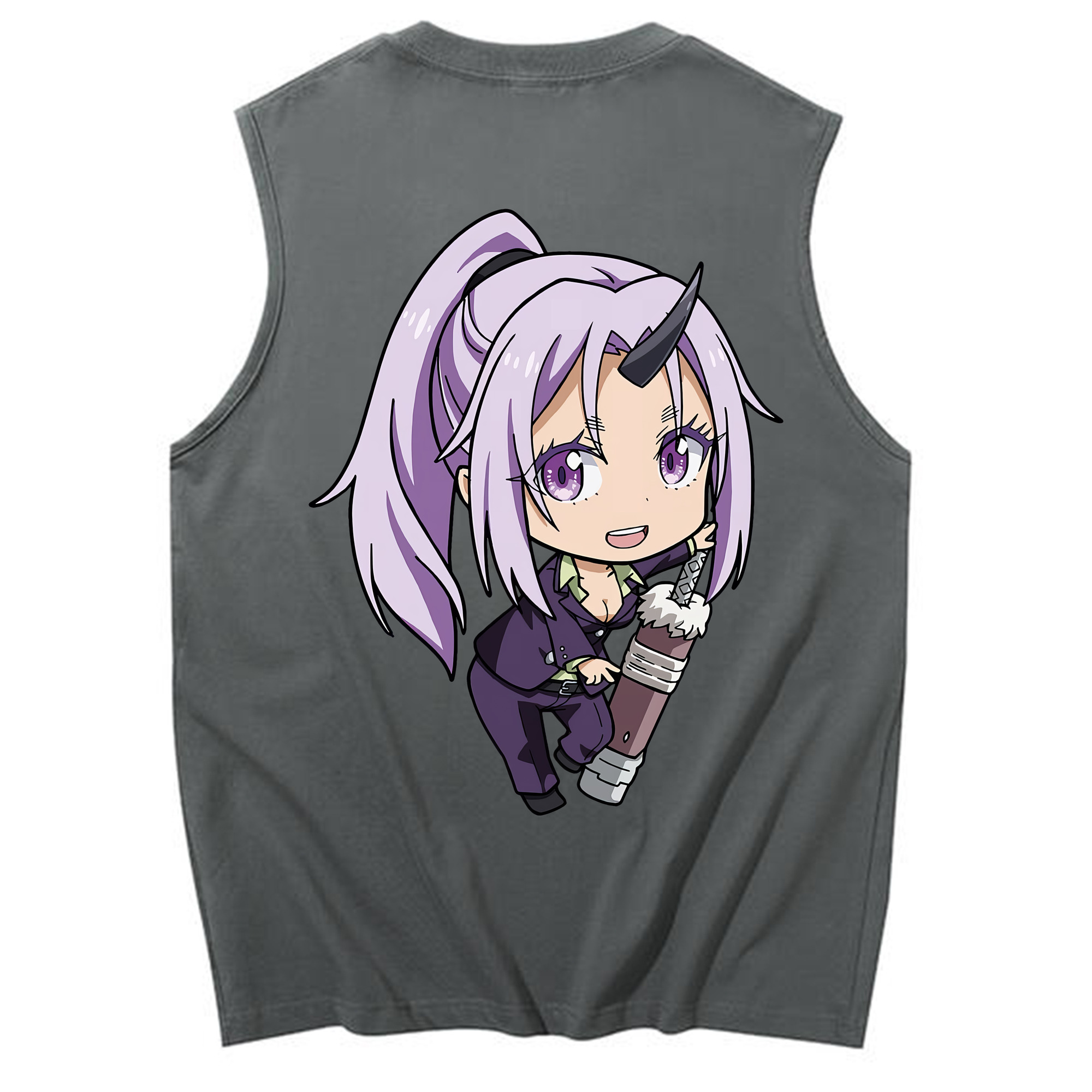 （画像用） 転スラ Regarding Reincarnated to Slime コットン100％タンクトップ（背面プリント）